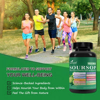 Soursop Supplement Containing 20 Herbal Extracts Including Seaweed,