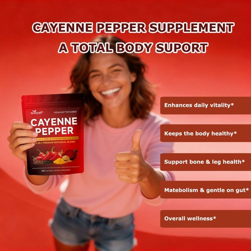 Chili Pepper Softgel Supplement To Support Leg Vein, Heart, And